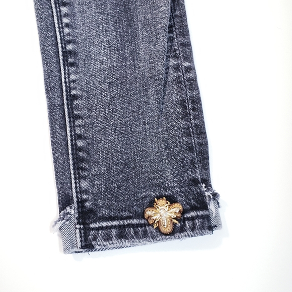 Black Distressed Skinny Jeans Size Medium - Picture 4 of 7